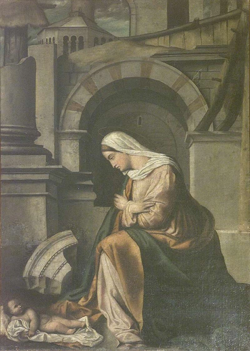 Il Moretto-237-Madonna in adorazione di Gesù Bambino-beweb